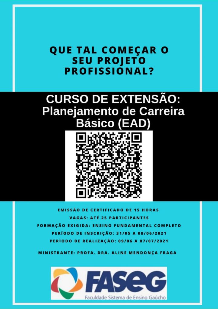 Faculdade SEG oferece Curso de Extensão: Planejamento de Carreira Básico